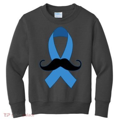 Prostate Mustache Ribbon Kids Sweatshirt