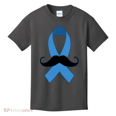 Prostate Mustache Ribbon Kids T-Shirt