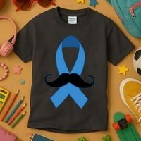 Prostate Mustache Ribbon Kids T-Shirt thumb 3