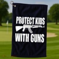 Protect Kids With Guns Golf Towel thumb 1