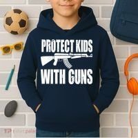 Protect Kids With Guns Kids Hoodie thumb 2