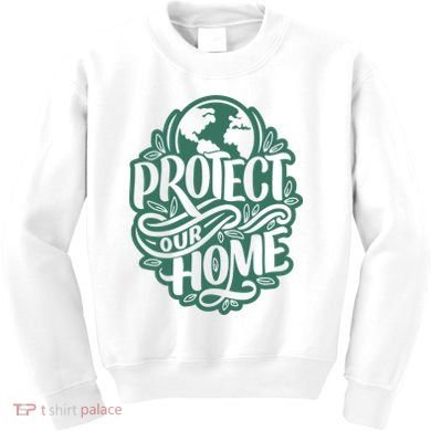 Protect Our Home Earth Day Kids Sweatshirt