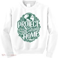Protect Our Home Earth Day Kids Sweatshirt thumb 0