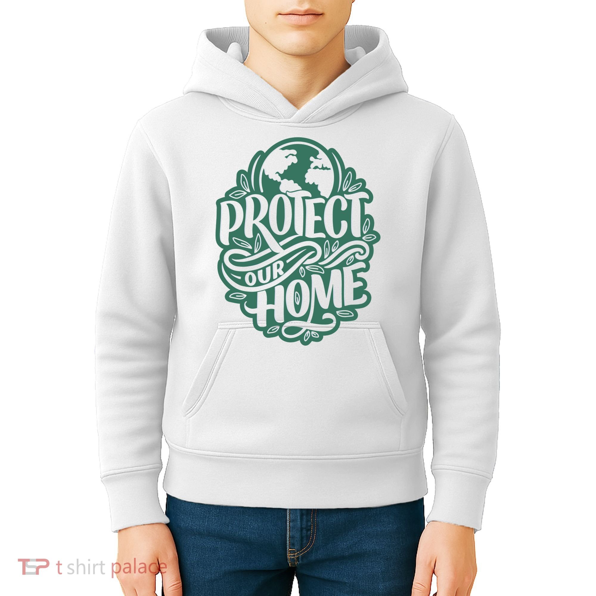 Protect Our Home Earth Day Kids Hoodie