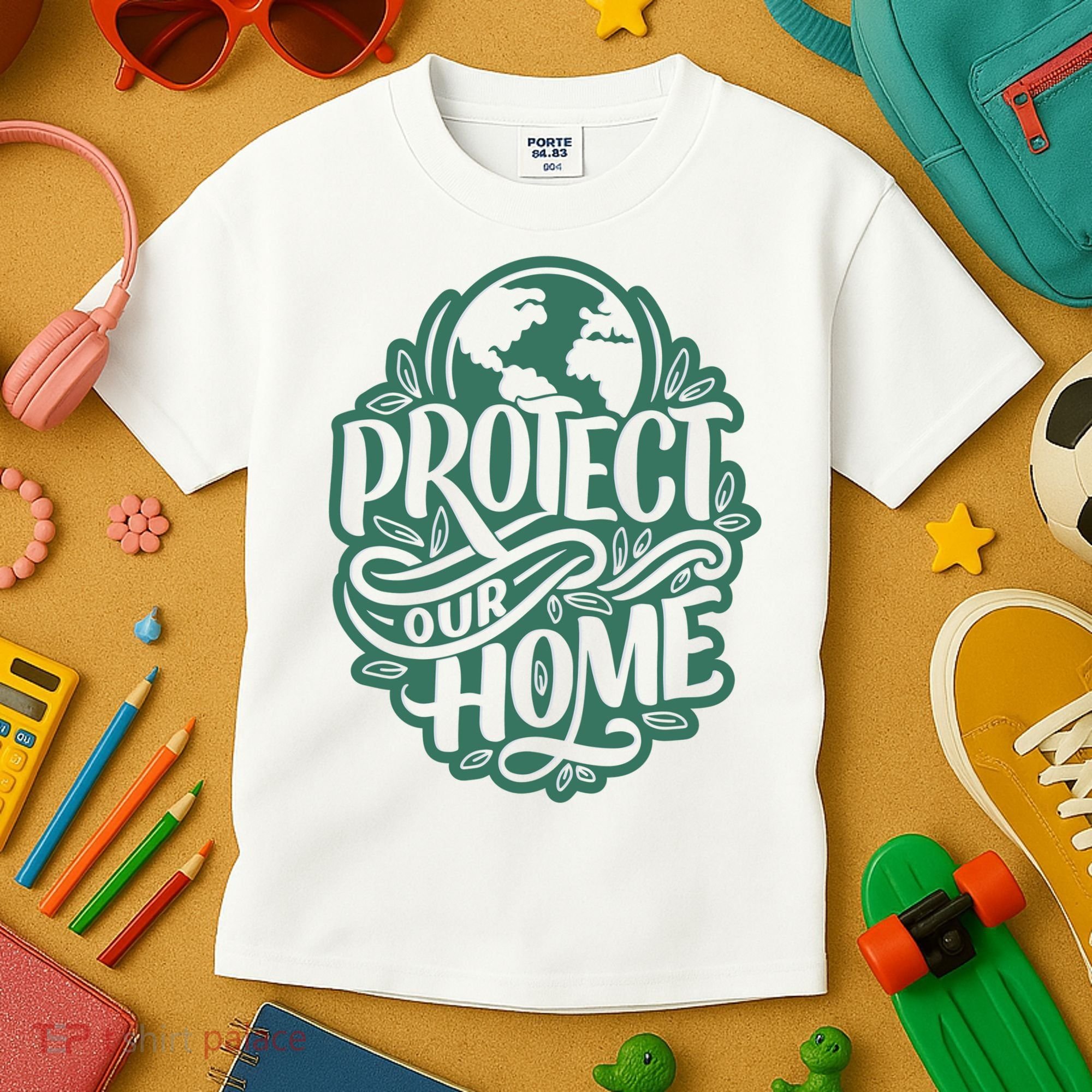Protect Our Home Earth Day Kids T-Shirt
