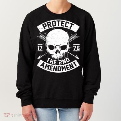 Protect The 2nd Amendment 1776 Arrow Skull Women's Sweatshirt