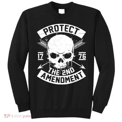 Protect The 2nd Amendment 1776 Arrow Skull Sweatshirt