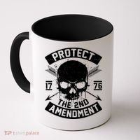 Protect The 2nd Amendment 1776 Arrow Skull Coffee Mug thumb 0