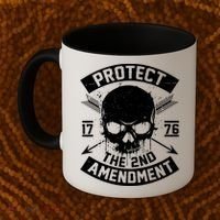 Protect The 2nd Amendment 1776 Arrow Skull Coffee Mug thumb 2