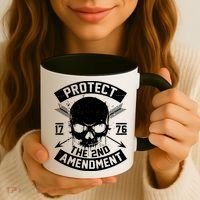Protect The 2nd Amendment 1776 Arrow Skull Coffee Mug thumb 3