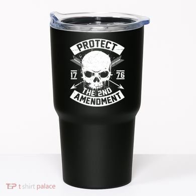 Protect The 2nd Amendment 1776 Arrow Skull Tumbler