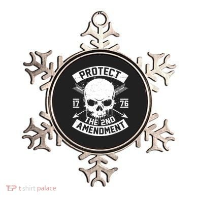 Protect The 2nd Amendment 1776 Arrow Skull Ornament