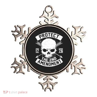 Protect The 2nd Amendment 1776 Arrow Skull Ornament
