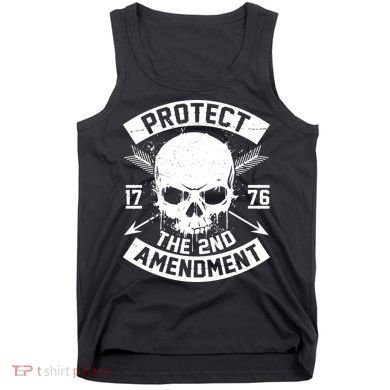 Protect The 2nd Amendment 1776 Arrow Skull Tank Top