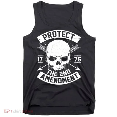 Protect The 2nd Amendment 1776 Arrow Skull Tank Top