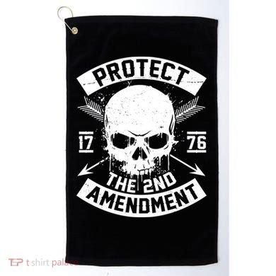 Protect The 2nd Amendment 1776 Arrow Skull Golf Towel
