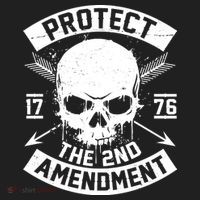 Protect The 2nd Amendment 1776 Arrow Skull Golf Towel thumb 3