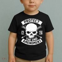 Protect The 2nd Amendment 1776 Arrow Skull Toddler T-Shirt thumb 2