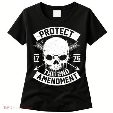 Protect The 2nd Amendment 1776 Arrow Skull Women's T-Shirt