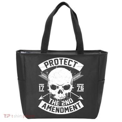 Protect The 2nd Amendment 1776 Arrow Skull Tote Bag