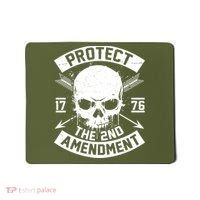 Protect The 2nd Amendment 1776 Arrow Skull Mousepad thumb 0