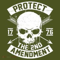 Protect The 2nd Amendment 1776 Arrow Skull Kids Hoodie thumb 2