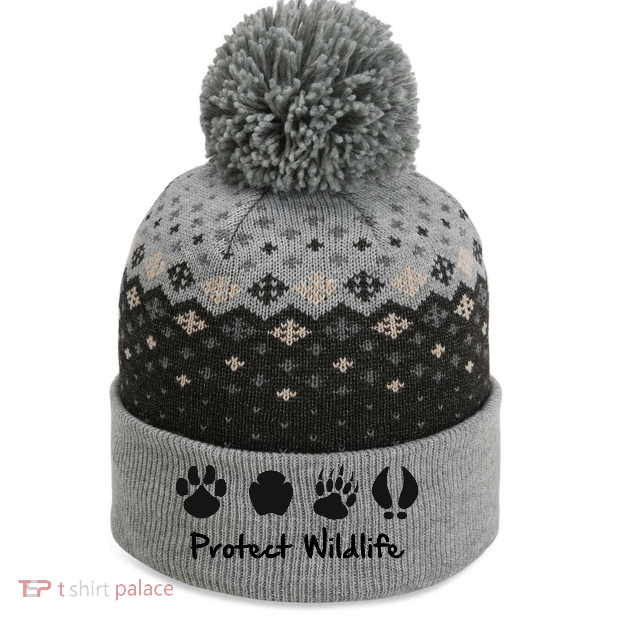 Protect Wildlife The Baniff Cuffed Pom Beanie