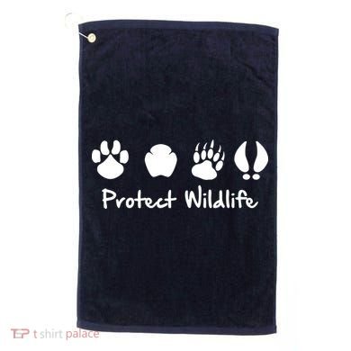 Protect Wildlife Golf Towel