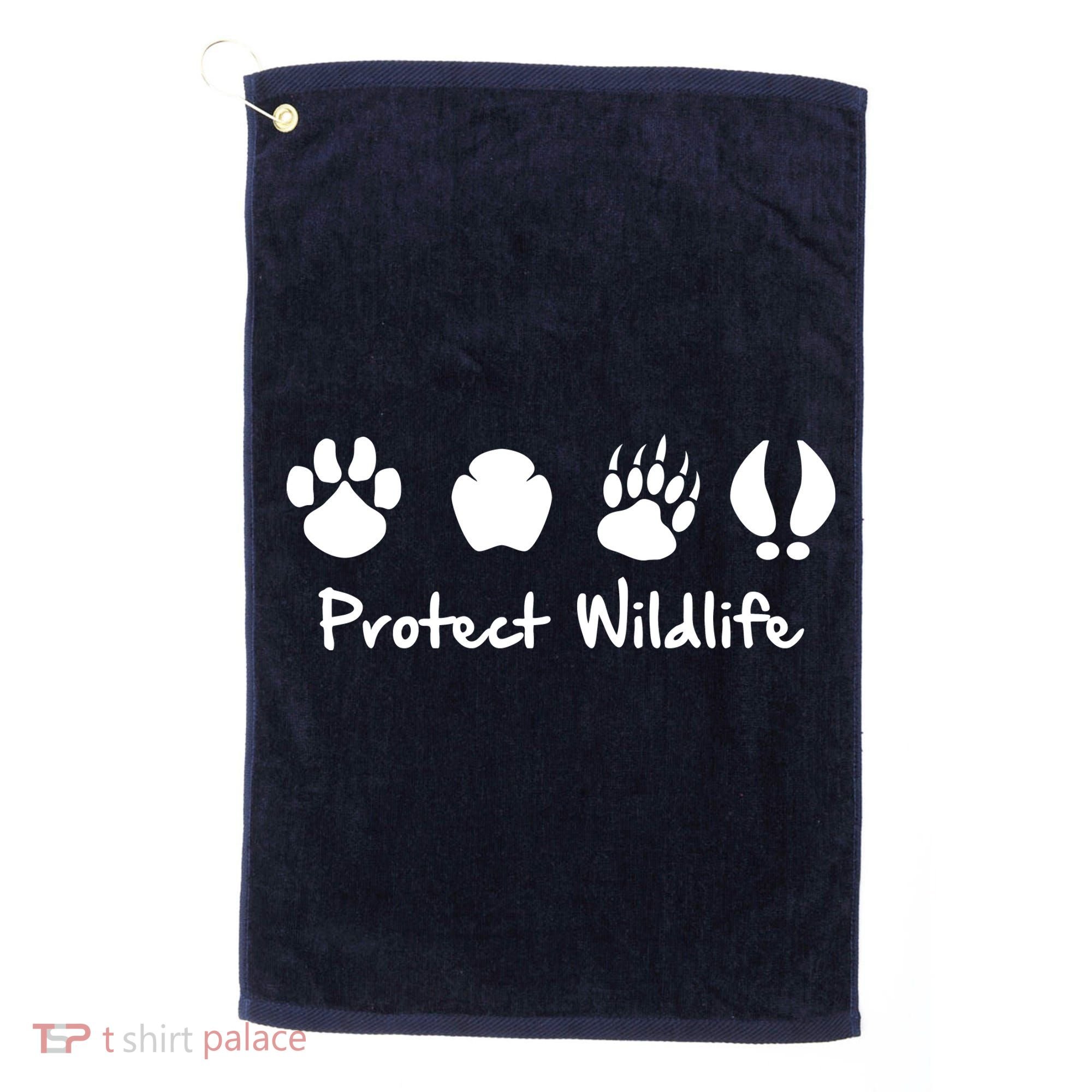 Protect Wildlife Golf Towel