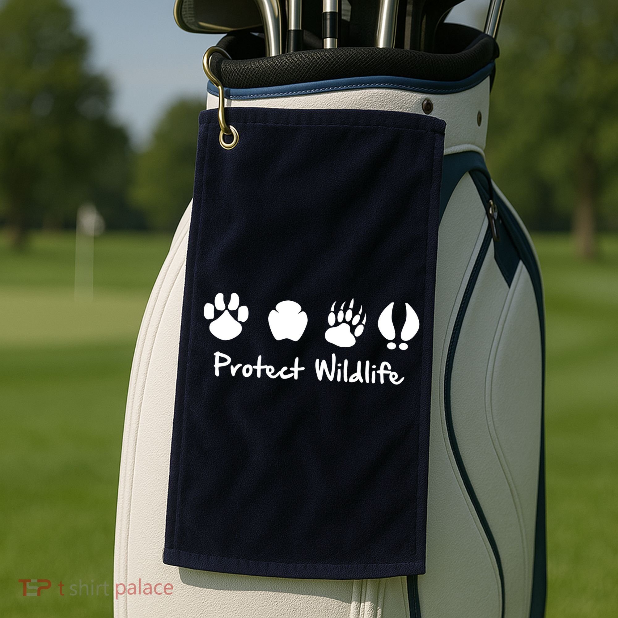 Protect Wildlife Golf Towel
