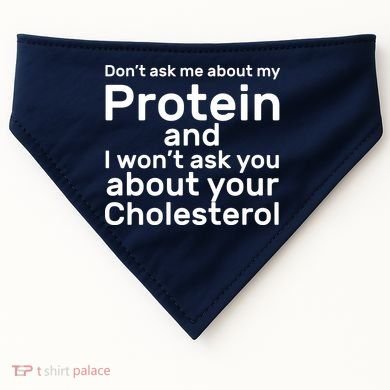 Protein Cholesterol Workout USA-Made Doggie Bandana