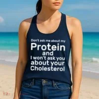 Protein Cholesterol Workout Women's Tank Top thumb 2