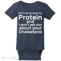 Protein Cholesterol Workout Baby Bodysuit thumb 0