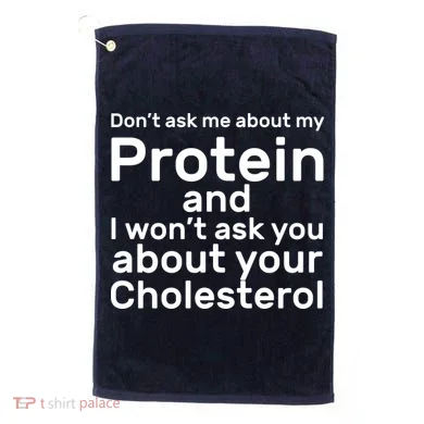 Protein Cholesterol Workout Golf Towel