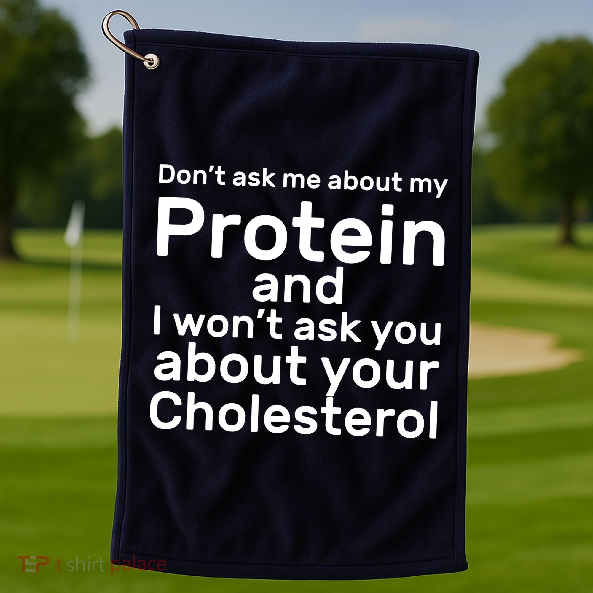 Protein Cholesterol Workout Golf Towel