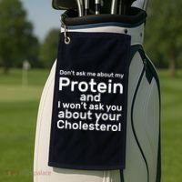 Protein Cholesterol Workout Golf Towel thumb 2