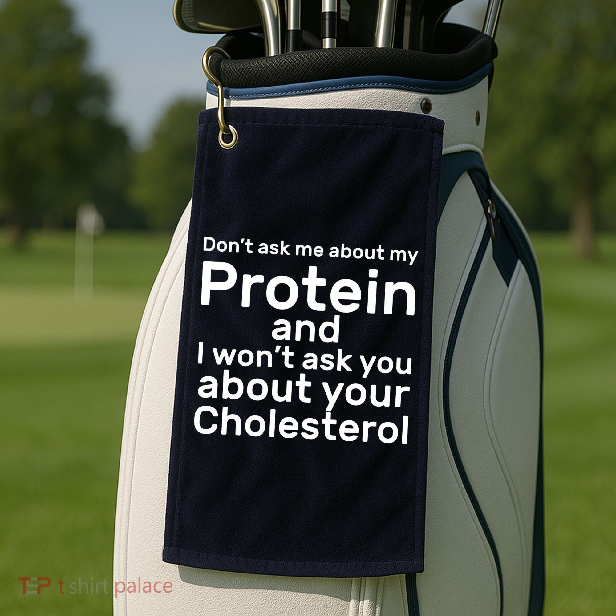 Protein Cholesterol Workout Golf Towel