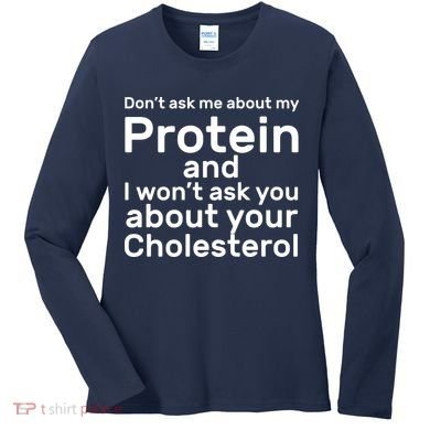 Protein Cholesterol Workout Women's Long Sleeve Shirt