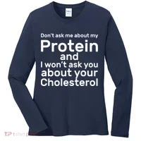 Protein Cholesterol Workout Women's Long Sleeve Shirt thumb 0