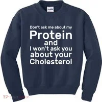 Protein Cholesterol Workout Kids Sweatshirt thumb 0
