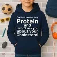 Protein Cholesterol Workout Kids Hoodie thumb 2