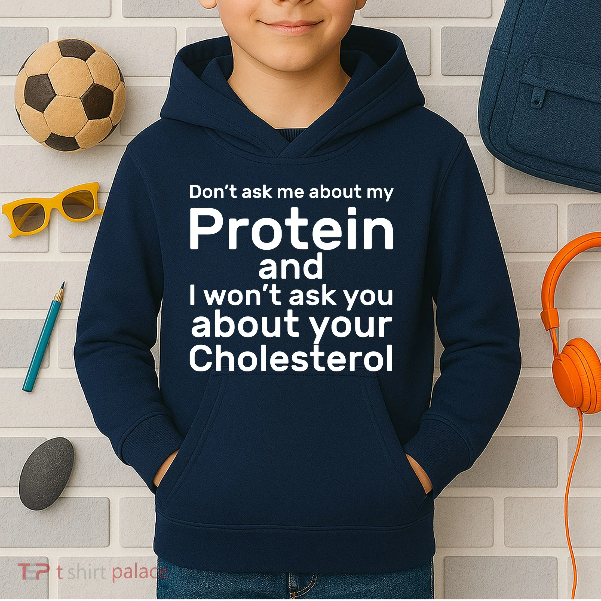 Protein Cholesterol Workout Kids Hoodie