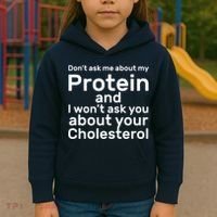 Protein Cholesterol Workout Kids Hoodie thumb 3