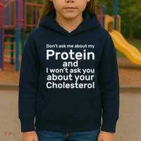 Protein Cholesterol Workout Kids Hoodie thumb 3