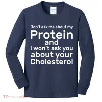 Protein Cholesterol Workout Kids Long Sleeve Shirt thumb 0