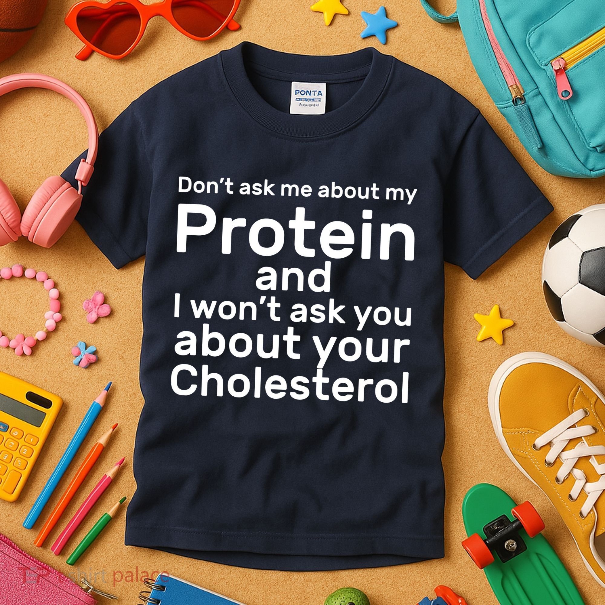 Protein Cholesterol Workout Kids T-Shirt