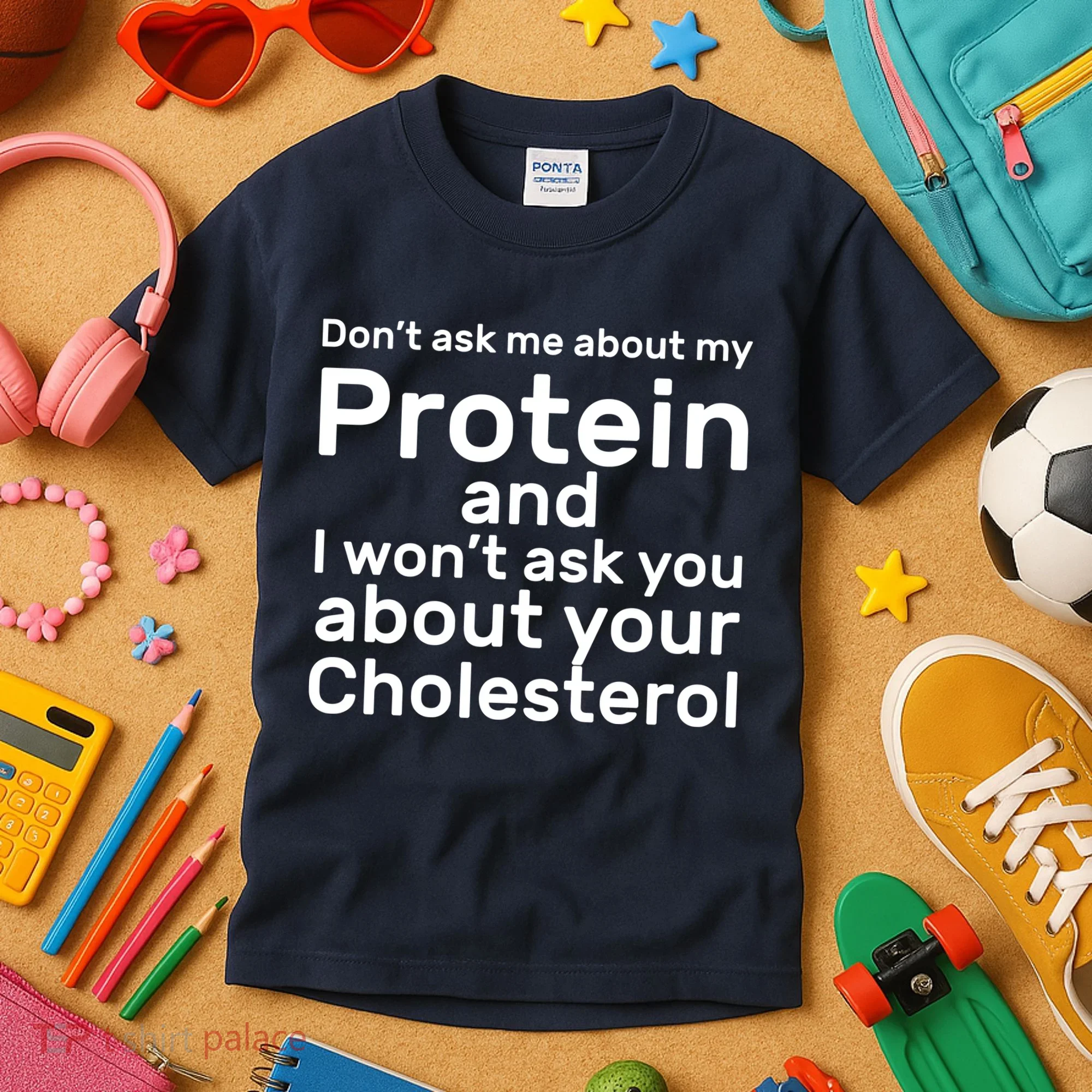 Protein Cholesterol Workout Kids T-Shirt