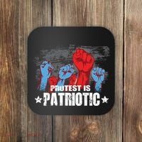 Protest Is Patriotic Coaster thumb 0