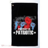 Protest Is Patriotic Golf Towel thumb 0