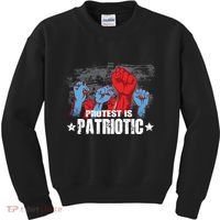 Protest Is Patriotic Kids Sweatshirt thumb 0